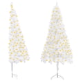 thumbnail image 5 of vidaXL Corner Artificial Pre-lit Christmas Tree Xmas Tree Party Decoration PVC, 5 of 42