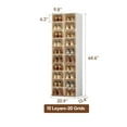 thumbnail image 2 of ANTBOX Portable Stackable Shoe Rack Organizer with Magnetic Door, Foldable Clear Sneaker Storage Cabinet, 10-Tier Holds 20 Pairs, Clear, 2 of 5