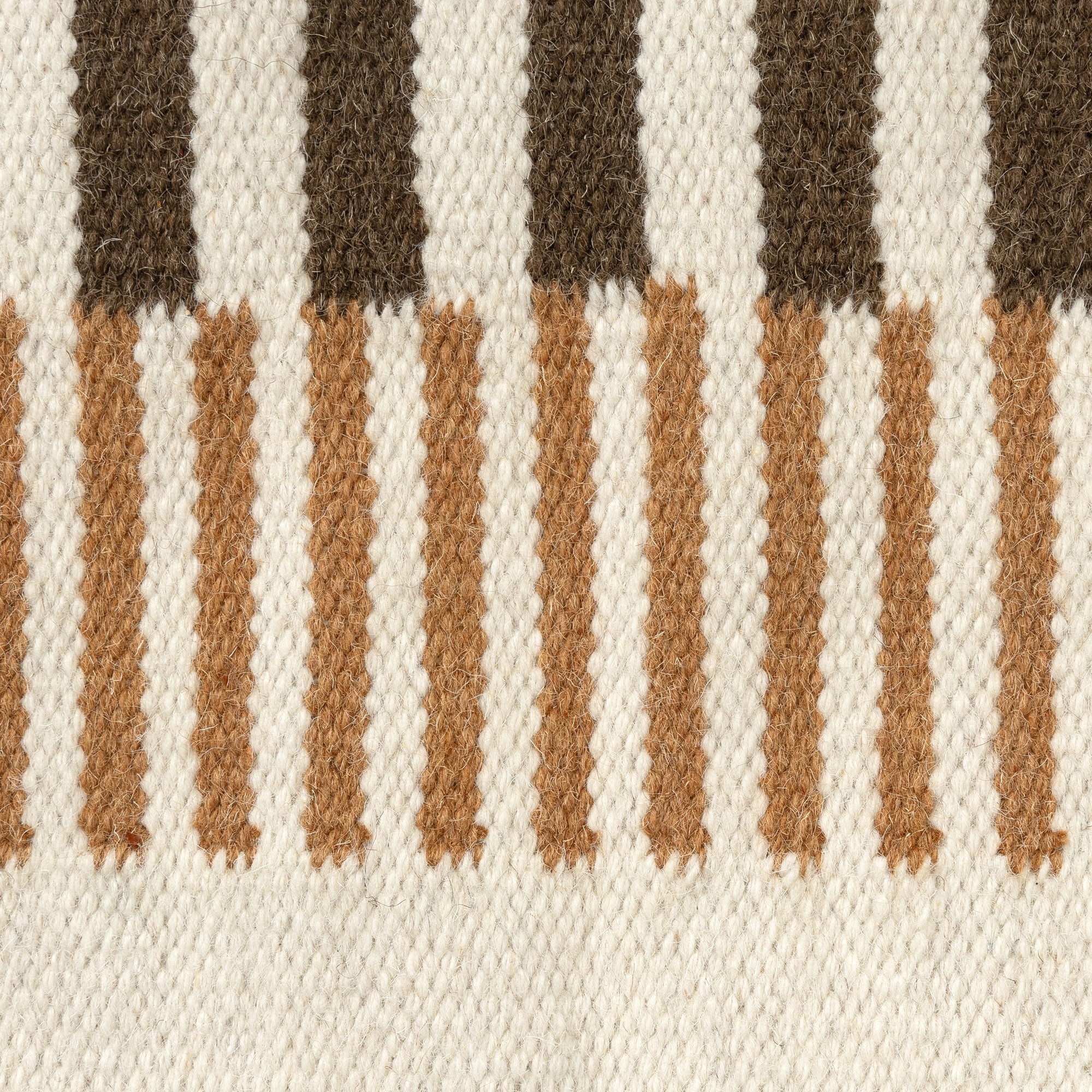 Harlow Hill Cairo 14" x 28" Brown/Multi Striped Wool Blend Adult Decorative Throw Pillow