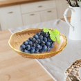 thumbnail image 6 of CoudarTitie Fruit Plate Dessert Plate Round Kitchen Utensils Serving Platter for Anniversary L Amber, 6 of 9
