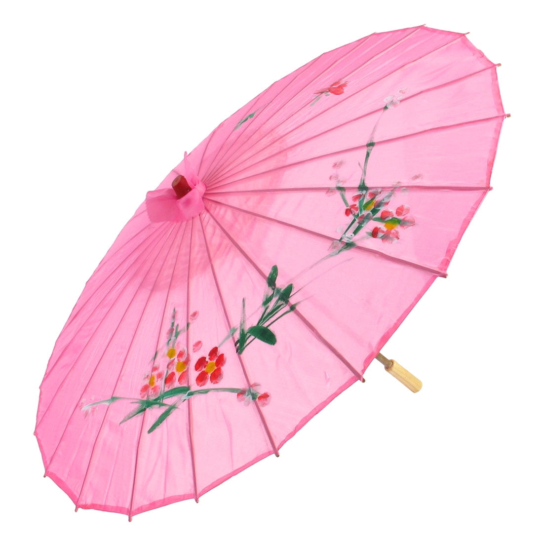 Unique Bargains Flower Print 31.5" Dia Foldable Japanese Chinese