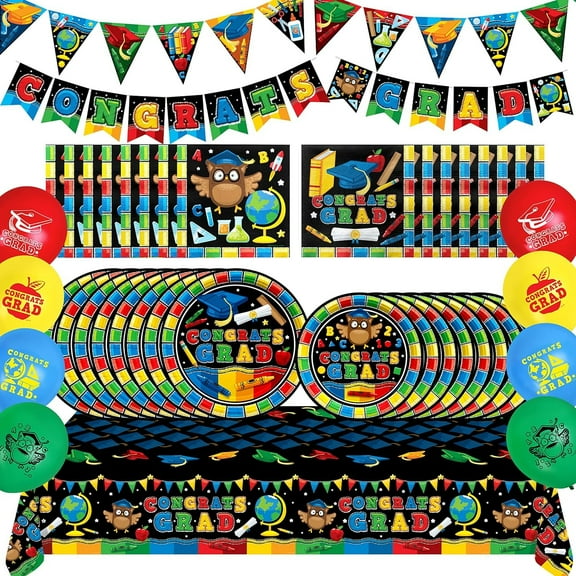 Kindergarten Graduation Party Supplies Complete Set for 16 Guests