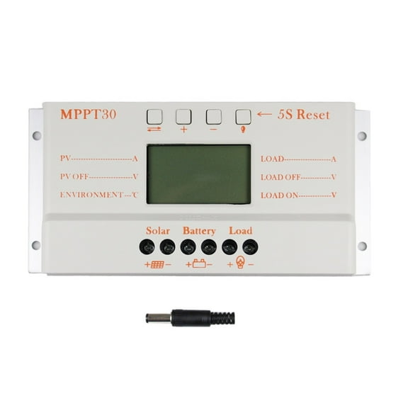 Solar Panel Controller MPPT 30A LCD Display 12V 24V Solar Regulator With Load Light And Timer Control For Max 50V
--------
,High Charging Efficiency