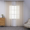 thumbnail image 4 of LCXmlly Blackout Curtain 2Pcs Fine Workmanship Window Gauze Easy to Install Wide Application Polyester Thin Window Decor1658, 4 of 6