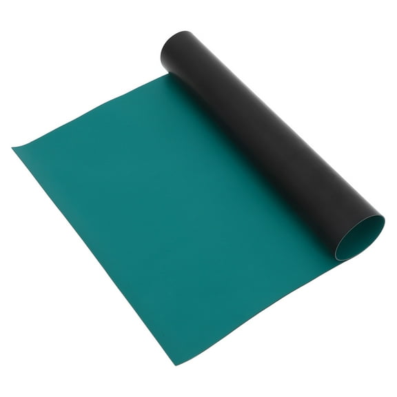 Worgeous ESD Soldering Mat Anti-Static High Temperature Workbench Mat Electrical Grounding Desk Pad For Workstation Soldering Electronics Circuit Board Repair Green