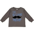 thumbnail image 3 of Inktastic I'm the Little Mister with Mustache Boys Long Sleeve Toddler T-Shirt, 3 of 5