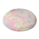thumbnail image 1 of Alfombra redonda tie-dye, alfombra de lana sintética suave, alfombra circular con respaldo antideslizante, revestimiento decorativo para el suelo, alfombra de acentos mullida, 60 cm de diámetro para, 1 of 4