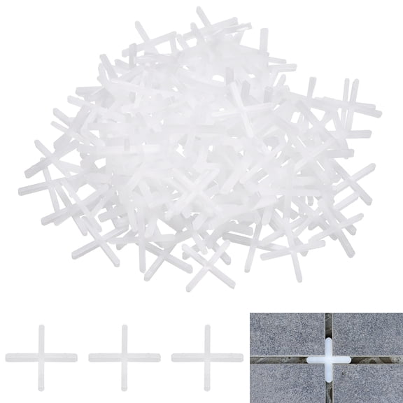 400Pack Tile Spacers, 2mm 3/32" Cross Shape Wall Floor Tile Spacer, White