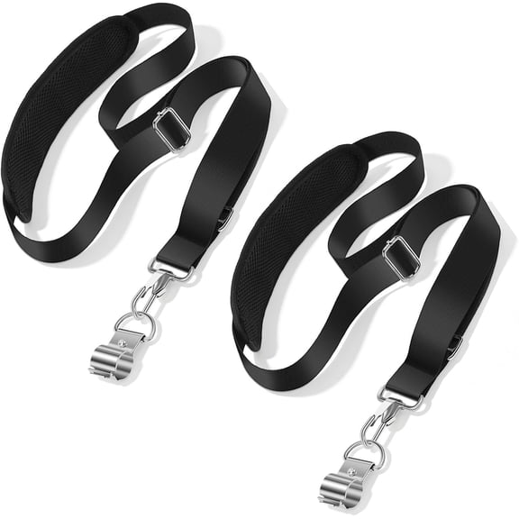 2-Pack Universal Trimmer Shoulder Strap, Adjustable Weed Eater Harness, Heavy Duty Replacement Strap with Breathable Padding & Stainless Steel Buckle for Leaf Blowers & String Trimmers