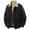 Black, variant on MHFRRA Winter Coat Heavyweight Jacket for Winter Lined Warm Coat with Thick Warmth Thermal Insulation Cold Weather Outerwear