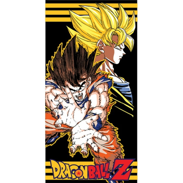 Towel Dragon Ball Z Gt New Goku Super Saiyan Fireball Licensed Ge2584 Walmart Com Walmart Com