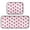 Pink Roses and Red Hearts, variant on 2-Piece Kitchen Mat Set Non Slip Washable Floor Mats Decorative Rugs for Kitchen Sink Laundry Strawberry and White Stars Pattern