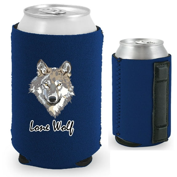 Lone Wolf Magnetic Can Coolie (Navy)