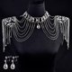 thumbnail image 5 of Hombro Cadena Accs Moda Hecha a Mano Perla Joyería Durable Nupcial Regalo para Fiesta Boda Graduación Mujeres B Hugo Collar de cadena de hombro, 5 of 7