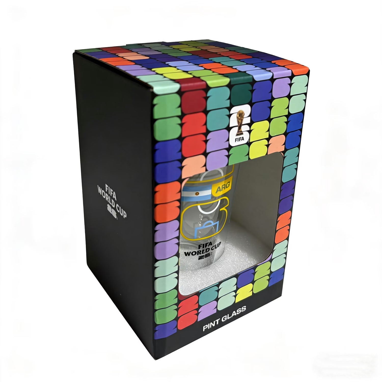 FIFA World Cup 2026 Soccer 16oz Country Mixing Glass - Argentina