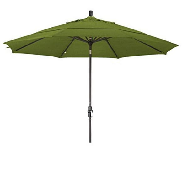 California Umbrella GSCU118117-5429-DWV 11 ft. Round Aluminum Market Umbrella Sunbrella Macaw