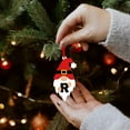 thumbnail image 1 of LSLJS Christmas Ornaments Christmas Acrylic Hanging Decorations - Set of 26 Alphabet Letters with Santa Claus Design for Holiday Ornaments and DIY Crafts Christmas Hanging Decorations, 1 of 6