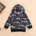 thumbnail image 4 of Xingqing Newborn Infant Baby Kids Boys Hooded Long Sleeve Sweatshirt Lettering Colorful Boy Tops, 4 of 8