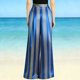 thumbnail image 4 of Traje Elástico Impreso de las Mujeres sin Mangas Desgaste de Vacaciones Ligero Tela de Satén Suave, 4 of 6