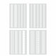 thumbnail image 1 of 4 piezas de estilo retro 90 * 75 mm DIY Craft PET pegatina decoración de papel (# 2), 1 of 1