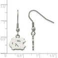 thumbnail image 2 of Stainless Steel Logoart University Of North Carolina Dangle Earrings Made In Thailand st517unc, 2 of 5