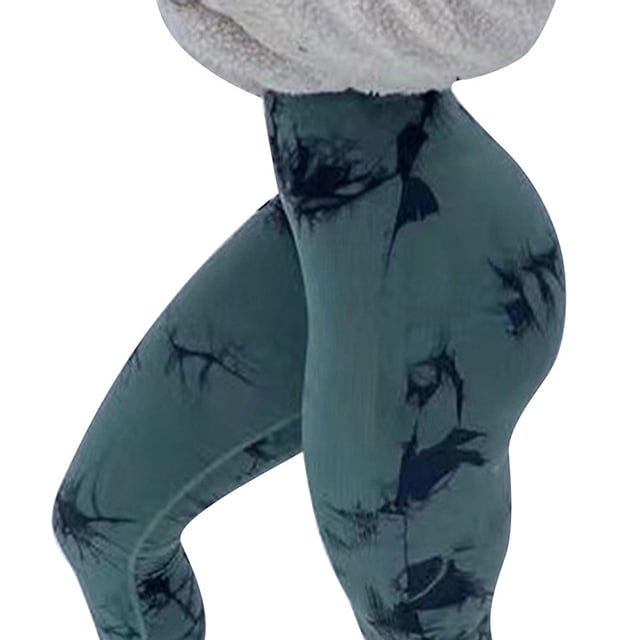 Tie dye yoga Pantalones Deportivos leggings Señoras Sin Costuras Cintura Alta Push Up Mujer Medias Fitness Entrenamiento Ropa Deportivapangjing