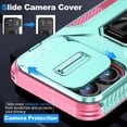 thumbnail image 4 of Funda para GANGXUN iPhone 15 Pro Max - Soporte metálico, Función magnética, Verde, 4 of 6