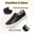 thumbnail image 4 of Kids Canvas Slip On Shoes Sparkle Sequins Canvas Sneakers Sparkly Flat Loafers Casual Walking Shoes Glitter Comfortable Tennis Shoes for Boys Girls, 4 of 6