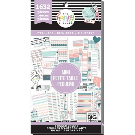 The Happy Planner - Value Pack Stickers - Mini Wellness