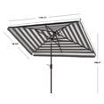 thumbnail image 4 of Safavieh Fashion Line 106.31 in Freestanding Solid & Geometric Rectangle Market Patio Umbrellas, UV Resistant, 4 of 6