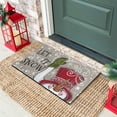 thumbnail image 5 of Winter Door Mat Outdoor,Let It Snow Snowman Snowflake Winter Doormat,Christmas Holiday Welcome Floor Mat Rug Entryway for Porch Farmhouse Decor, 30" x 17", 5 of 6