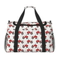 thumbnail image 1 of Disketp Red Wheeled Tractors Bolsa de Viaje Tipo Duffle, Bolso de Mano para Fin de Semana para Mujer, Bolsa de Gimnasio Ligera para Hombre, Esencial para Viajes, 1 of 7