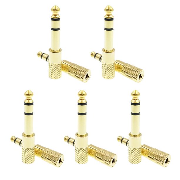 10Pcs Headphone Amplifier 3.5mm Female to 6.5mm Male Connector AUX
