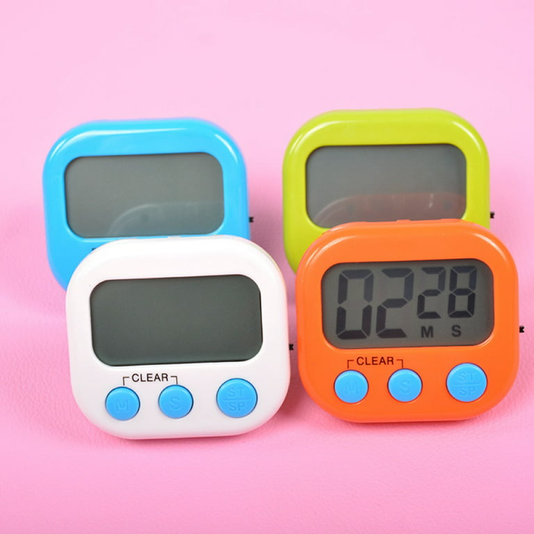 Kitchen Timer Magnetic LCD Digital Countdown Stopwatch Portable Cooking  Baking Sports Alarm Clock Reminder Tools With Stand - AliExpress