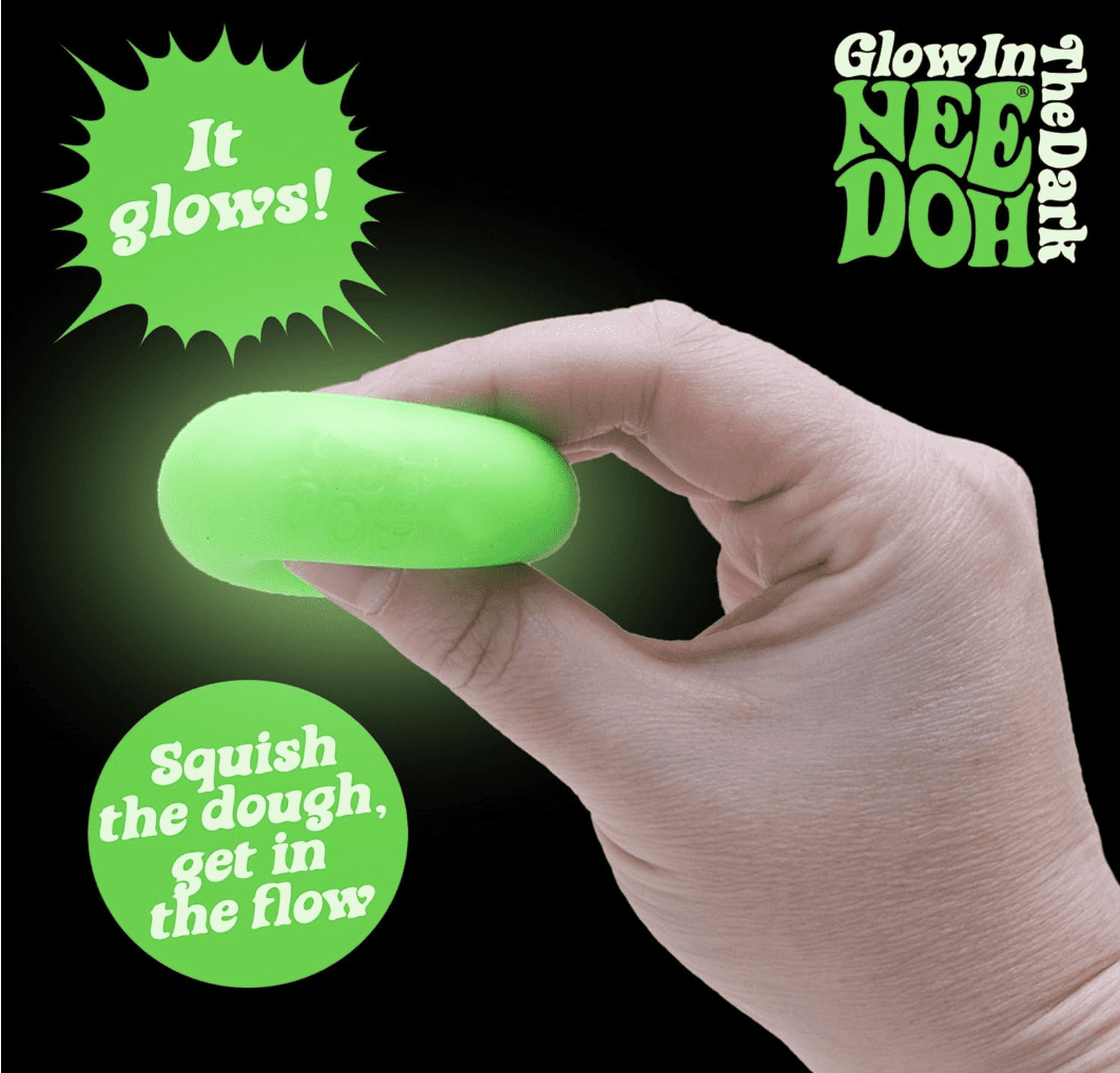 Nee Doh Teenie Fab Four Sensory Stress Relieving Balls (Colors May Vary)