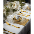 thumbnail image 5 of 10 oz. Gold Glitter Clear Plastic Cups Holiday Tumblers - Hard Plastic Disposable Wedding Cups - 120 Count, 5 of 9