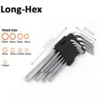 thumbnail image 1 of 9PCS Hex Key Allen Wrench Set, L Shape Metric Assortment with HEX/TORX/BALL END,Maintenance Hand Tool Kit for Furniture/DIY/BIKE Long-Hex, 1 of 6