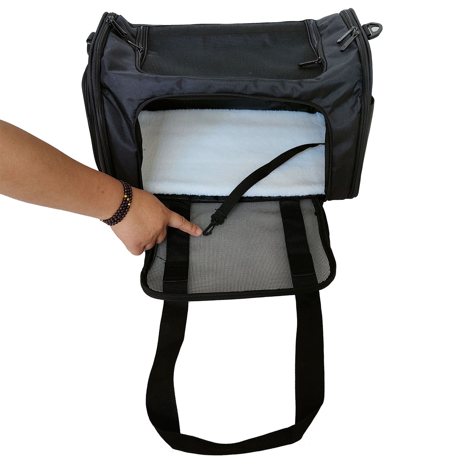 Pefilos 18" TSA Airline Approved Cat Dog Carriers Pet Carrier for Small Medium Cats Dogs Puppies Portable Dog Travel Carrier, Black Pefilos 18" TSA Airline Approved Cat Dog Carriers Pet Carrier for Small Medium Cats Dogs Puppies Portable Dog Travel Carrier, Black