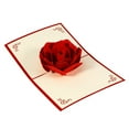 thumbnail image 4 of unbranded Tarjetas 3D De Papel Rojo Para Expresar En Cumpleaños San Valentín Y Hechas A Mano, 4 of 7