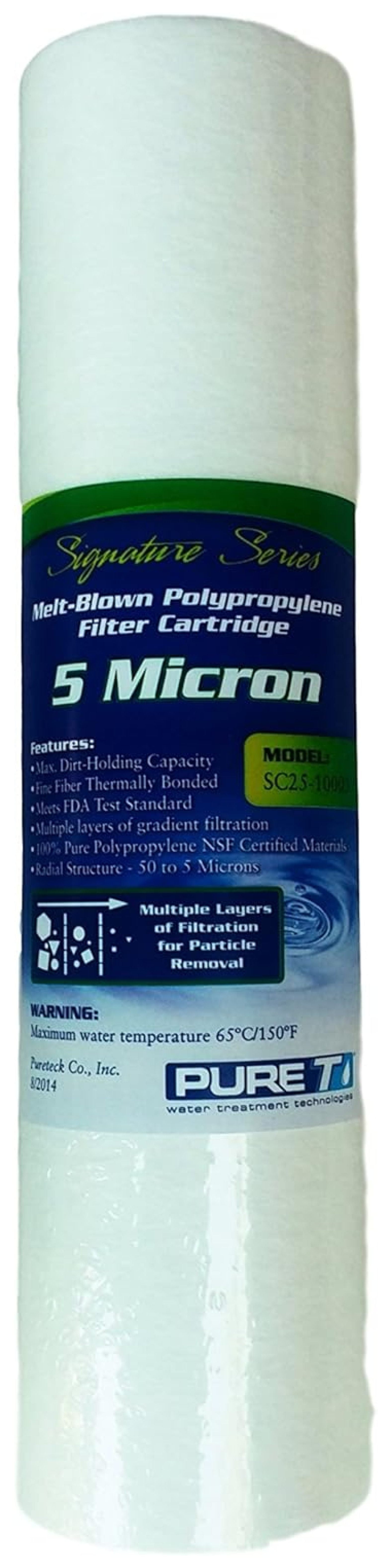 Water Filter Set with 75 GPD RO Membrane, Fits Most Common Undersink RO Units, 6-Piece Set