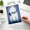 thumbnail image 5 of FMSHPON Merry Christmas Clipboard Hardboard Wood Nursing Clip Board and Pull for Standard A4 Letter 13x9 inches, 5 of 8