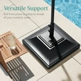 thumbnail image 6 of Best Choice Products Mobile Umbrella Base, Fillable Heavy-Duty Market Stand w/4 Wheels, 2 Locks, 120lb Capacity - Black, 6 of 8