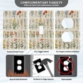 thumbnail image 3 of Yayeee Blank Wall Plate Cover 1-Gang 4.5"x2.7" Home Unused Decorative Outlet, Beige Wildflowers, 3 of 7