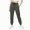 thumbnail image 2 of adviicd Cargo Joggers for Women High Waisted Scrub Joggers Draswstring Elastic Waist Stretchy Pants with Zip Pockets (Dark Gray, XL), 2 of 7