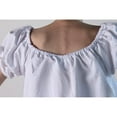 thumbnail image 5 of Making Believe Girls Short Sleeve Peasant Blouse, White, Small 6-7, 5 of 6
