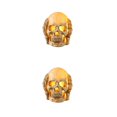 thumbnail image 3 of Advancent Decoración de calavera brillante de Halloween, exquisita para decoración de fiestas, resina que no se daña fácilmente ni se Type4 NO4, 3 of 6