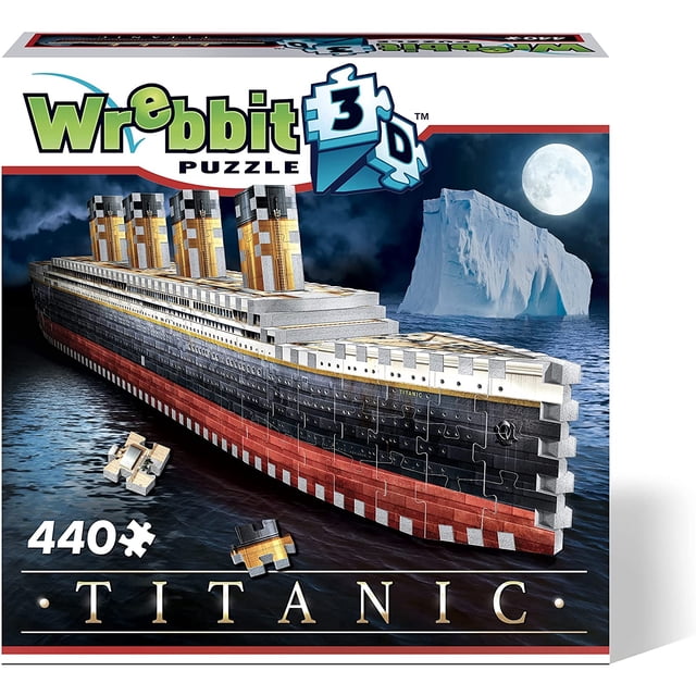 Rompecabezas 3D Titanic 440 Piezas Wrebbit 3D Puzzles