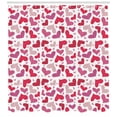 thumbnail image 3 of Ambesonne Valentines Shower Curtain, Affection, 69"Wx84"L, Pink Ruby Dried Rose, 3 of 3