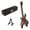 A, variant on segolike 1:6 Scale Handcrafted Electric Guitar Bass Model with Display Stand Doll House A