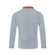 thumbnail image 5 of Blusa y camisa de manga larga con cuello alto para hombre, estilo casual, a la moda, de color sólido, transpirable, de manga larga, con cuello alto y cordón, blusa de poliéster para hombre, 5 of 6
